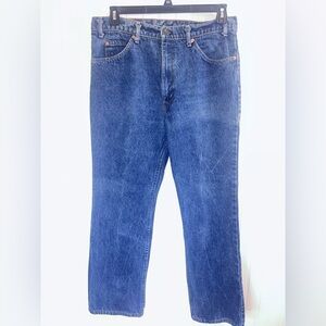 Levi's Men's Straight Jeans in Deep Blue Denim